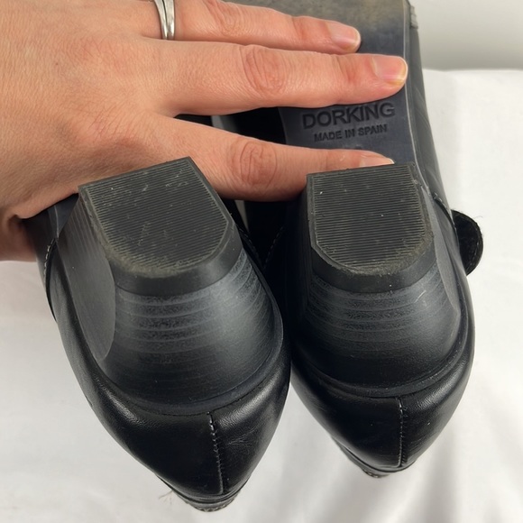 Fluchos Dorking Elegant Black & Gray Mary Janes Women's Heels Shoes Size 7 - Picture 9 of 9